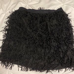 JOE FRESH FRINGE MINI SKIRT